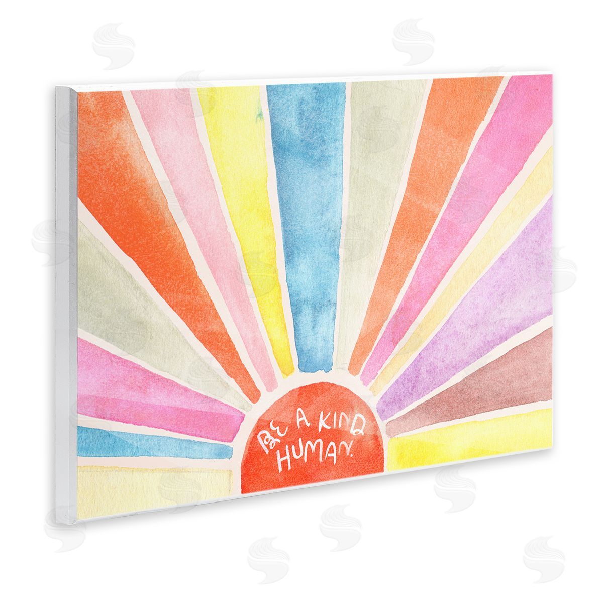 Jennifer Paxton Parker Be a Kind Human Sunbursts Wall Plaque Art
