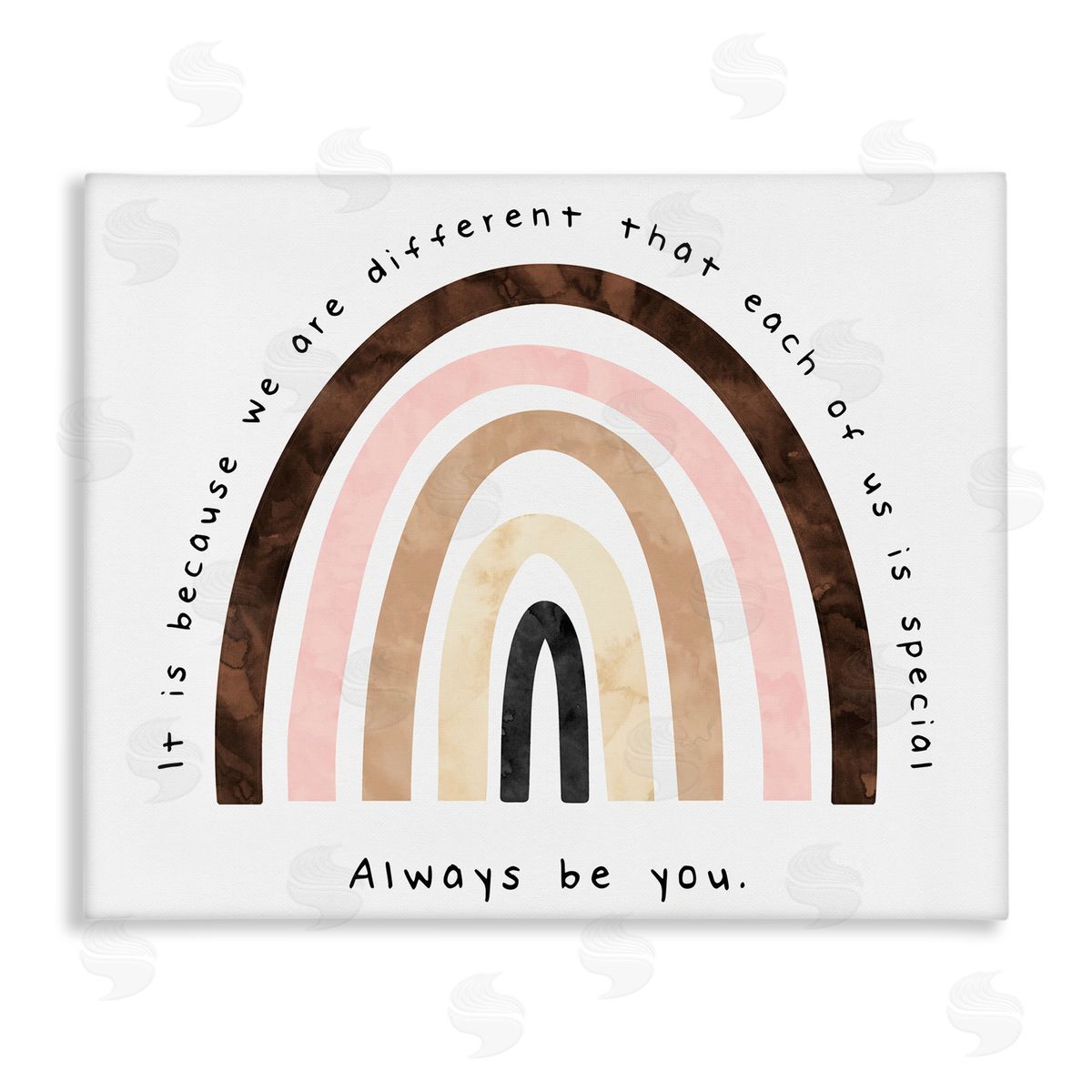 Erica Billups Always Be You Diversity Rainbow Canvas Wall Art