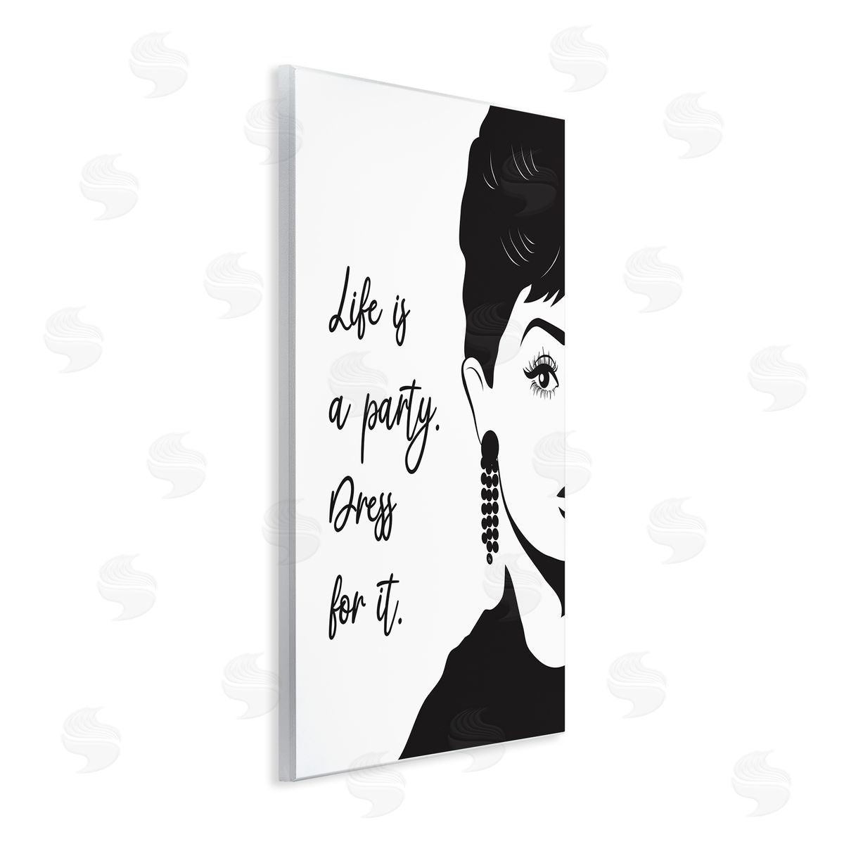 Martina Pavlova Life's a Party Glam Fashion Portrait Wall Plaque Art