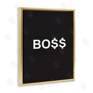Martina Pavlova | Boss Text Dollar Signs