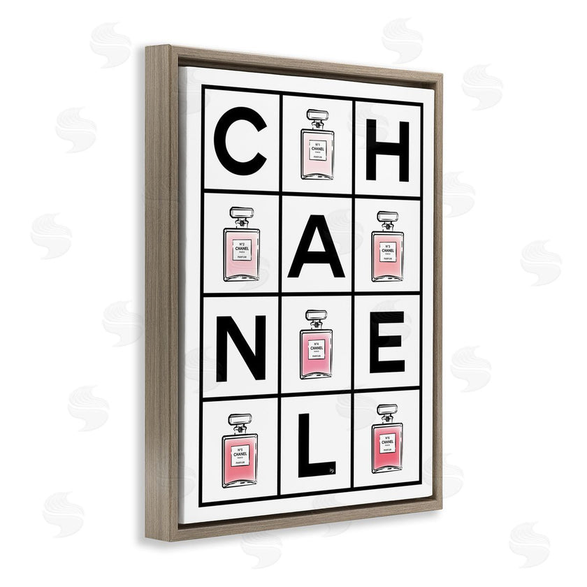 Martina Pavlova | Perfume Bottle Bold Text Glam Pattern