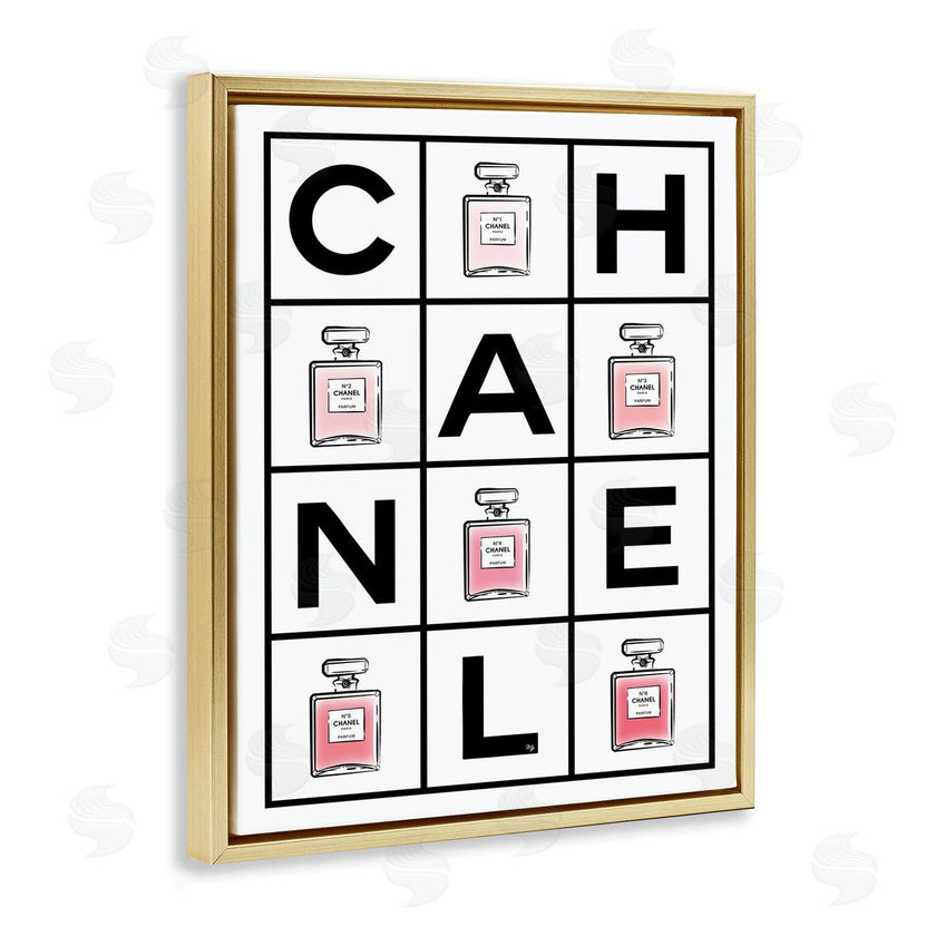 Martina Pavlova | Perfume Bottle Bold Text Glam Pattern