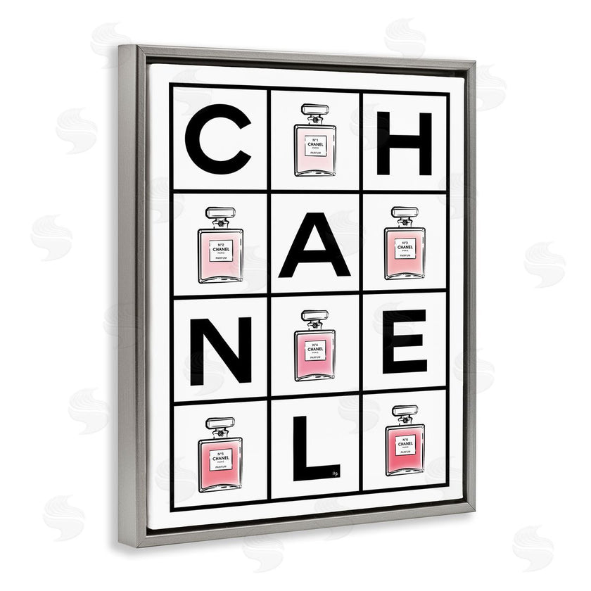 Martina Pavlova | Perfume Bottle Bold Text Glam Pattern