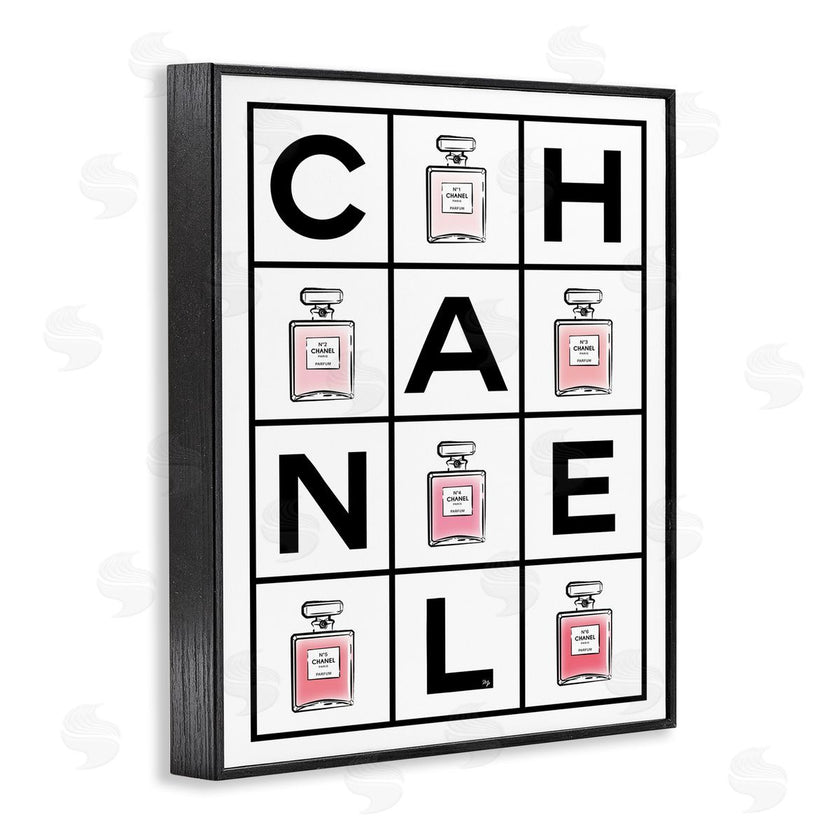 Martina Pavlova | Perfume Bottle Bold Text Glam Pattern