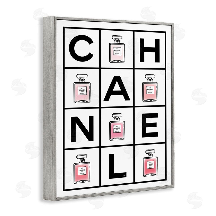 Martina Pavlova | Perfume Bottle Bold Text Glam Pattern