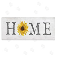 Stupell Studio | Rustic Home Text with Sunflower