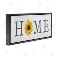 Stupell Studio | Rustic Home Text with Sunflower