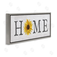 Stupell Studio | Rustic Home Text with Sunflower