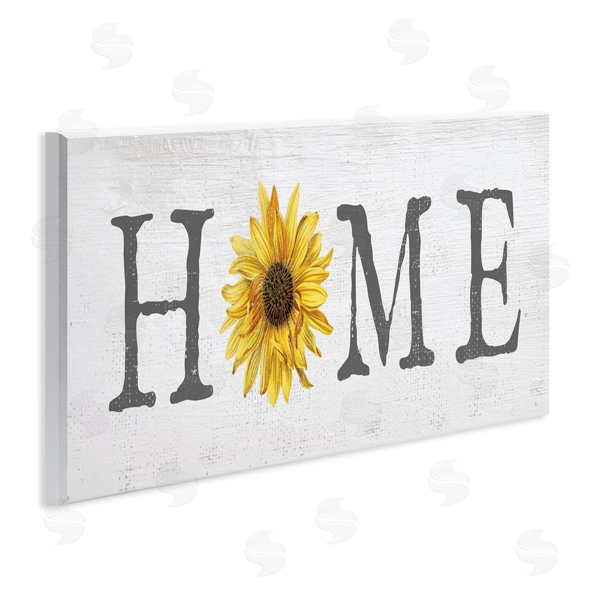 Rustic Home Text with Sunflower Wood Plaque Wall Art, Home Decor by Stupell Studio
