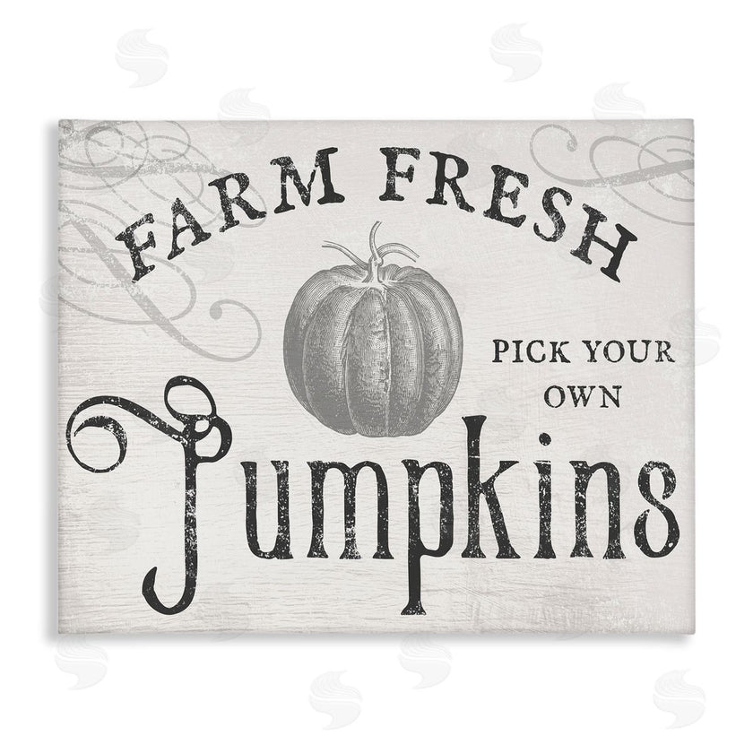 Stupell Studio | Rustic Farm Fresh Pumpkins Sign
