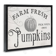 Stupell Studio | Rustic Farm Fresh Pumpkins Sign