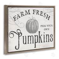 Stupell Studio | Rustic Farm Fresh Pumpkins Sign