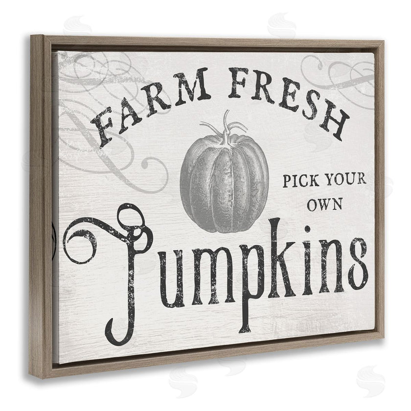 Stupell Studio | Rustic Farm Fresh Pumpkins Sign