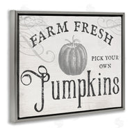 Stupell Studio | Rustic Farm Fresh Pumpkins Sign