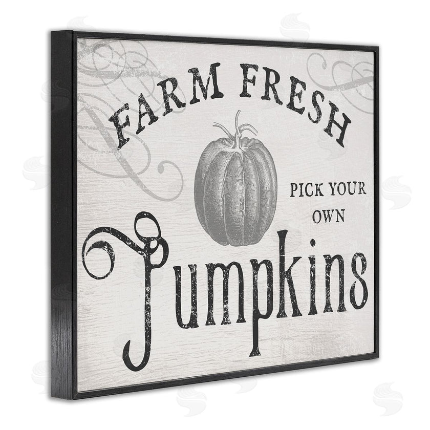 Stupell Studio | Rustic Farm Fresh Pumpkins Sign