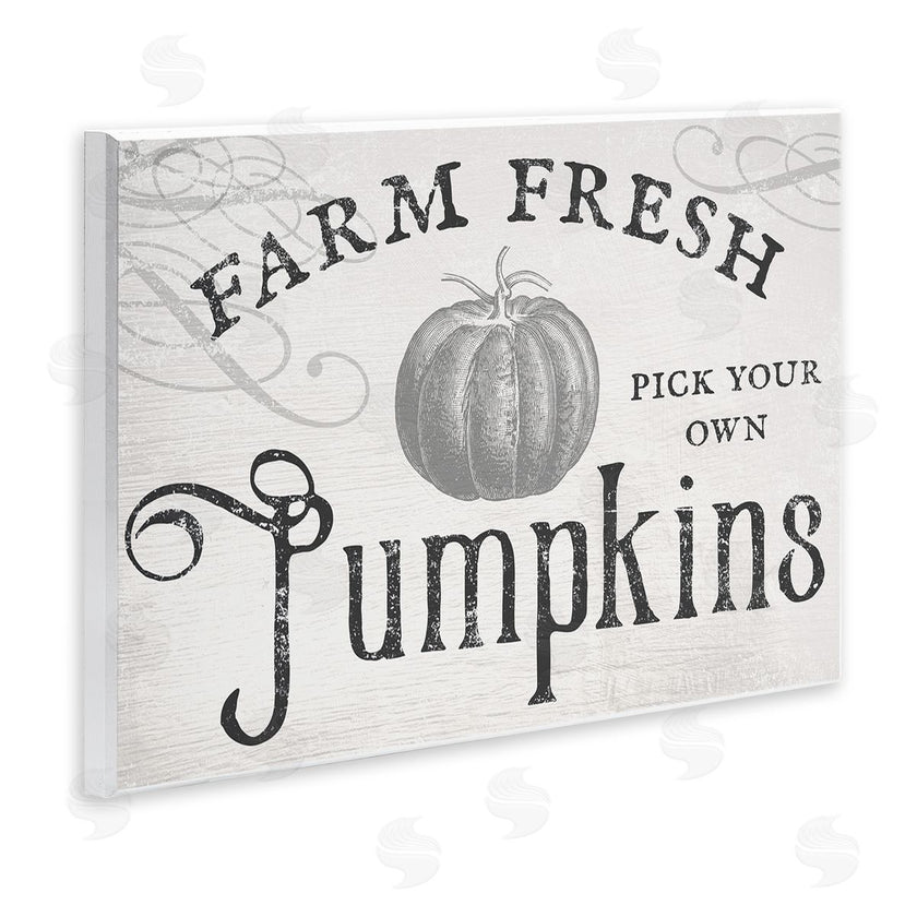 Stupell Studio | Rustic Farm Fresh Pumpkins Sign