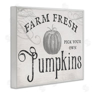 Stupell Studio | Rustic Farm Fresh Pumpkins Sign