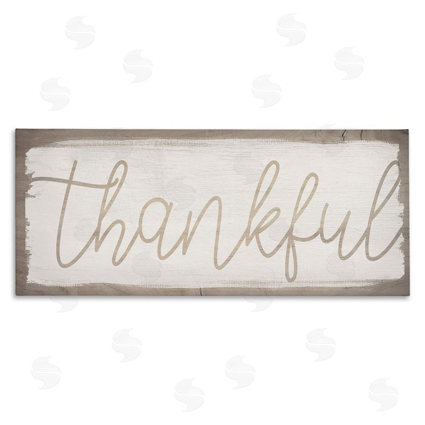 Stupell Studio | Thankful Distressed Paint Pattern