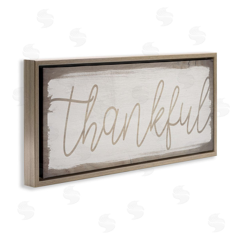 Stupell Studio | Thankful Distressed Paint Pattern