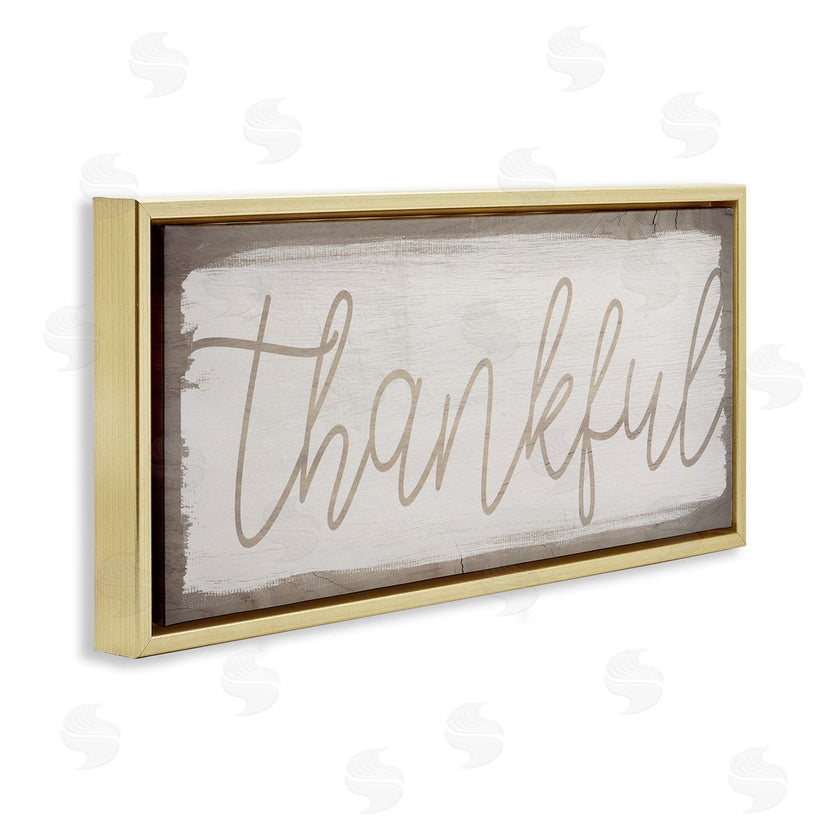 Stupell Studio | Thankful Distressed Paint Pattern