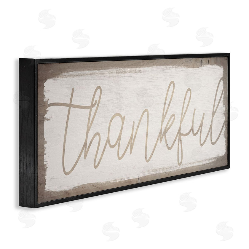 Stupell Studio | Thankful Distressed Paint Pattern