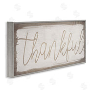 Stupell Studio | Thankful Distressed Paint Pattern