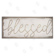 Stupell Studio | Blessed Wood Grain Pattern