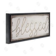 Stupell Studio | Blessed Wood Grain Pattern