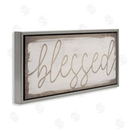 Stupell Studio | Blessed Wood Grain Pattern