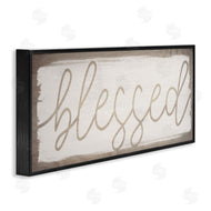 Stupell Studio | Blessed Wood Grain Pattern