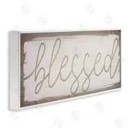 Stupell Studio | Blessed Wood Grain Pattern