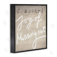 Stupell Studio | JOMO Rustic Joy of Missing Out