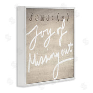Stupell Studio | JOMO Rustic Joy of Missing Out