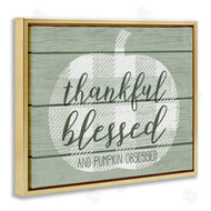 Stupell Studio | Green Thankful Blessed Pumpkin Harvest