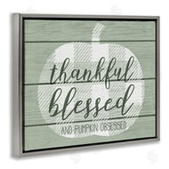 Stupell Studio | Green Thankful Blessed Pumpkin Harvest