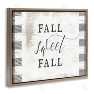 Stupell Studio | Fall Sweet Fall Plaid Border