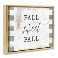 Stupell Studio | Fall Sweet Fall Plaid Border