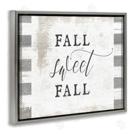 Stupell Studio | Fall Sweet Fall Plaid Border