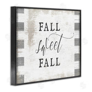 Stupell Studio | Fall Sweet Fall Plaid Border