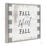 Stupell Studio | Fall Sweet Fall Plaid Border