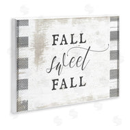 Stupell Studio | Fall Sweet Fall Plaid Border