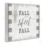 Stupell Studio | Fall Sweet Fall Plaid Border