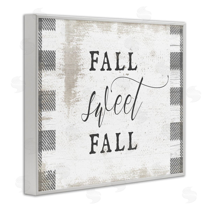 Stupell Studio | Fall Sweet Fall Plaid Border