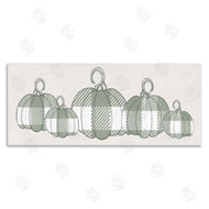Stupell Studio | Green Plaid Pumpkin Row