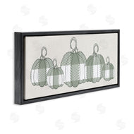 Stupell Studio | Green Plaid Pumpkin Row