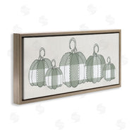 Stupell Studio | Green Plaid Pumpkin Row