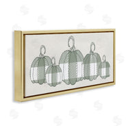 Stupell Studio | Green Plaid Pumpkin Row