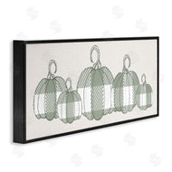 Stupell Studio | Green Plaid Pumpkin Row
