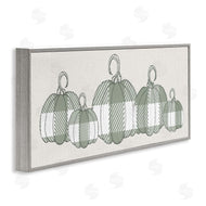 Stupell Studio | Green Plaid Pumpkin Row