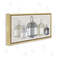 Stupell Studio | Checker Plaid Patterned Pumpkins